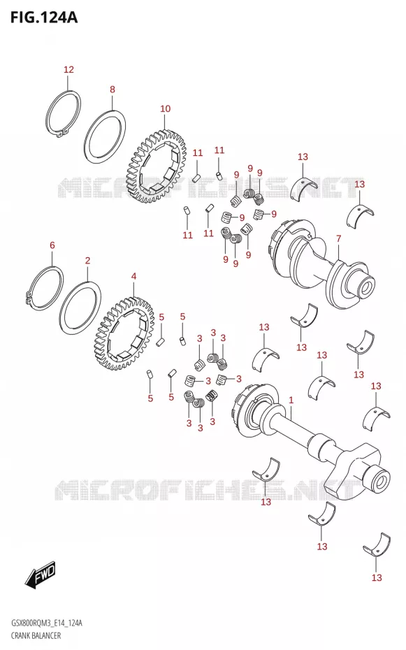 BALANCIER Suzuki MOTO 800 GSX 2023  GSX800RQ M3 (E14)