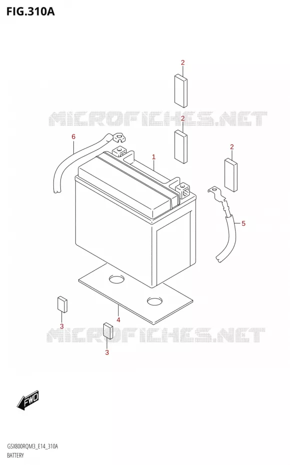 BATTERIE Suzuki MOTO 800 GSX 2023  GSX800RQ M3 (E14)