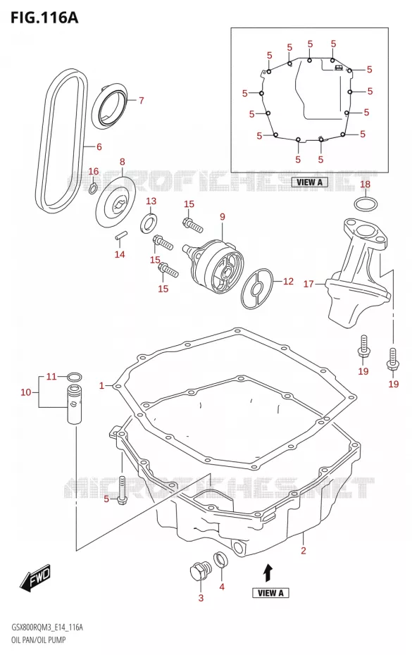 CARTER INFERIEUR - POMPE A HUILE Suzuki MOTO 800 GSX 2023  GSX800RQ M3 (E14)