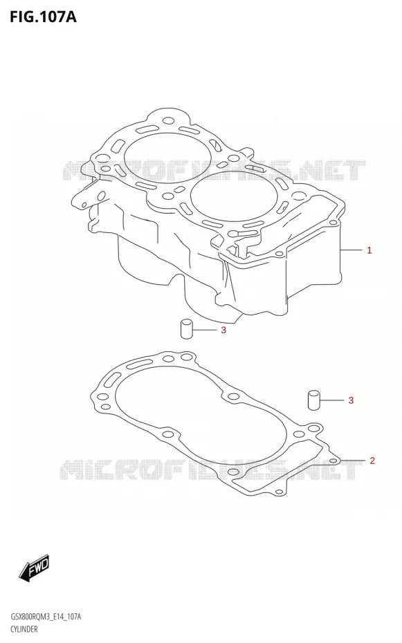 CYLINDRE Suzuki MOTO 800 GSX 2023  GSX800RQ M3 (E14)