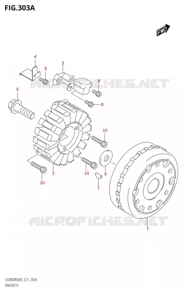 ALLUMAGE ROTOR - STATOR Suzuki MOTO 800 GSX 2023  GSX800RRQ M3 (E21)