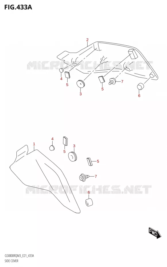 CARENAGES ARRIERE Suzuki MOTO 800 GSX 2023  GSX800RRQ M3 (E21)