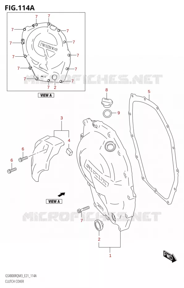 CARTER D'EMBRAYAGE Suzuki MOTO 800 GSX 2023  GSX800RRQ M3 (E21)