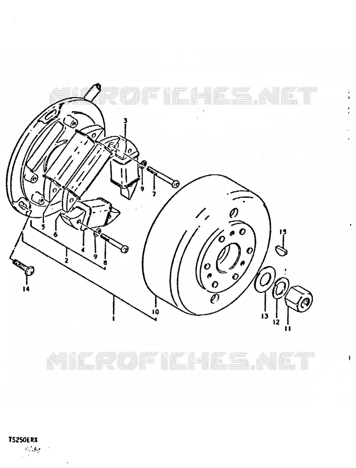 ALLUMAGE ROTOR - STATOR (E16) Suzuki MOTO 250 TS-ER 1999  TS250ERX(T/X)