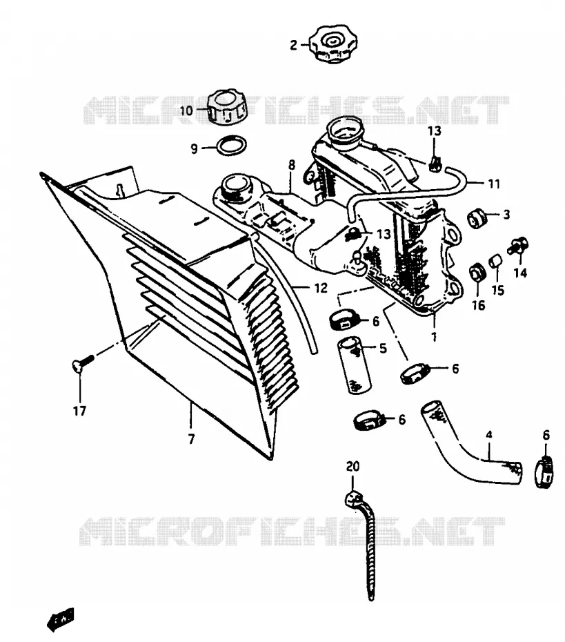RADIATEUR Suzuki MOTO 50 Autres-modeles 1994  TV50R(M/R)