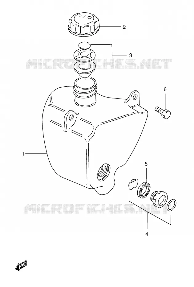 RESERVOIR D'HUILE Suzuki MOTO 185 TS-ER 1996  TS185ERT(E1)