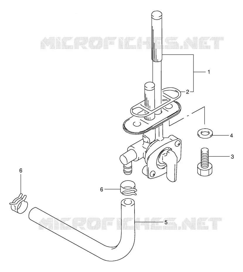 ROBINET D'ESSENCE Suzuki MOTO 250 TU 2000  TU250XY(E2)