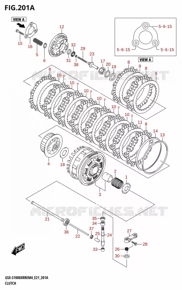 EMBRAYAGE Suzuki MOTO 1000 GSX-S 2024  GSX-S1000XRRE M4 (E21)