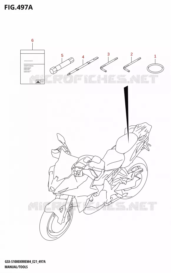 MANUEL - OUTILS Suzuki MOTO 1000 GSX-S 2024  GSX-S1000XRRE M4 (E21)