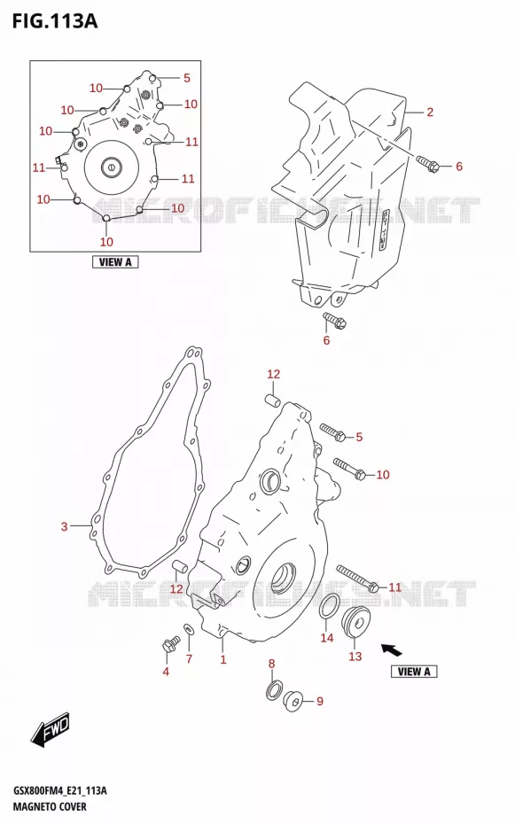 CARTER ALLUMAGE Suzuki MOTO 800 GSX 2024  GSX800FUQ M4 (E21)