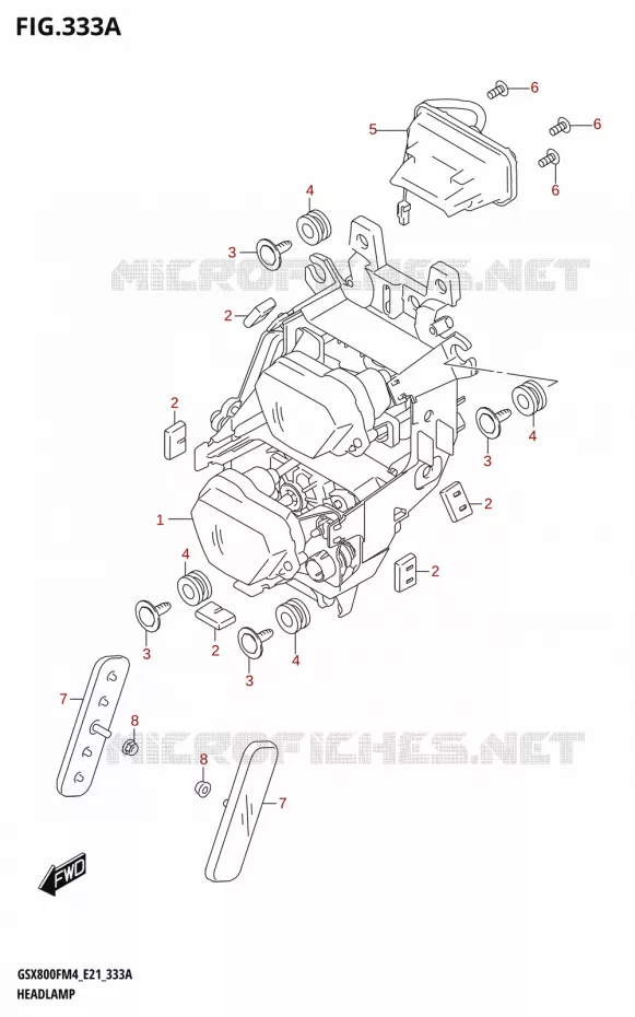 PHARE Suzuki MOTO 800 GSX 2024  GSX800FUQ M4 (E21)