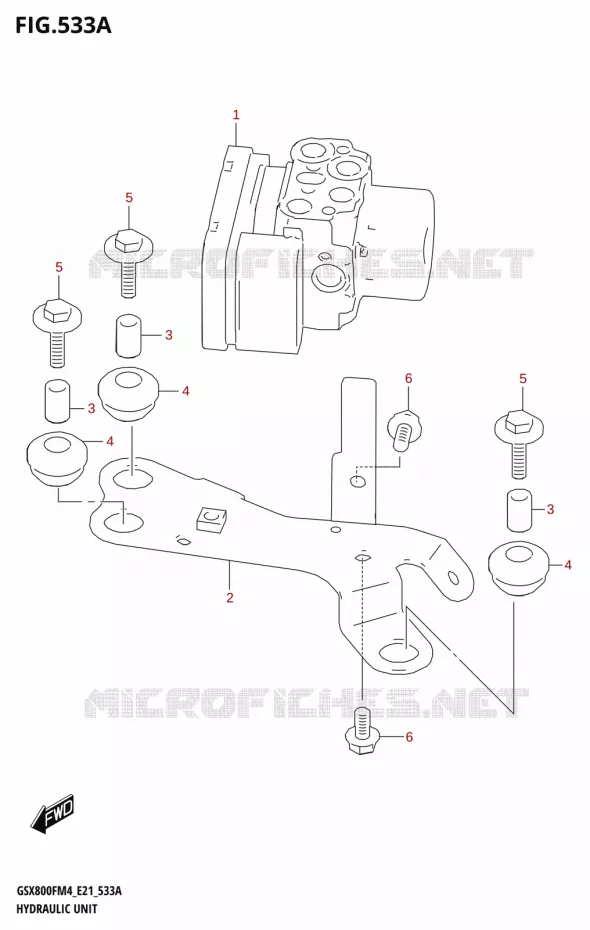 SYSTÈME ABS Suzuki MOTO 800 GSX 2024  GSX800FUQ M4 (E21)
