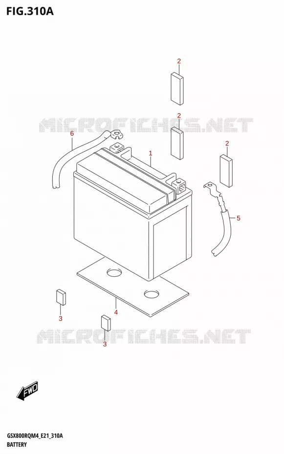 BATTERIE Suzuki MOTO 800 GSX 2024  GSX800RQ M4 (E21)
