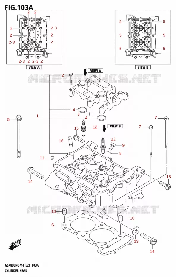 CULASSE Suzuki MOTO 800 GSX 2024  GSX800RQ M4 (E21)