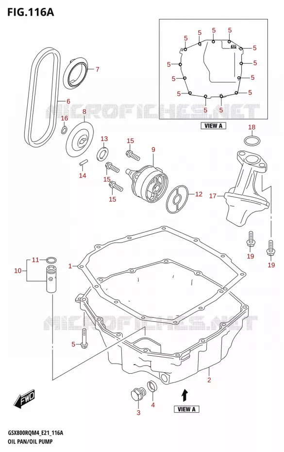 CARTER INFERIEUR - POMPE A HUILE Suzuki MOTO 800 GSX 2024  GSX800UQ M4 (E21)