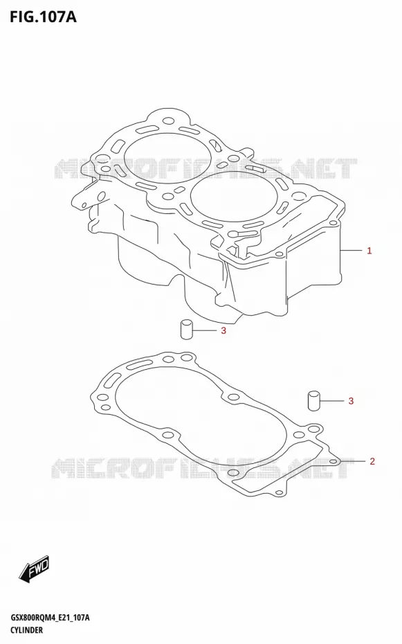 CYLINDRE Suzuki MOTO 800 GSX 2024  GSX800UQ M4 (E21)
