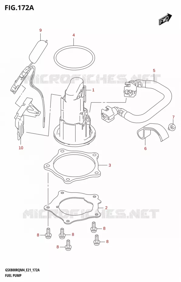 POMPE A ESSENCE Suzuki MOTO 800 GSX 2024  GSX800UQ M4 (E21)