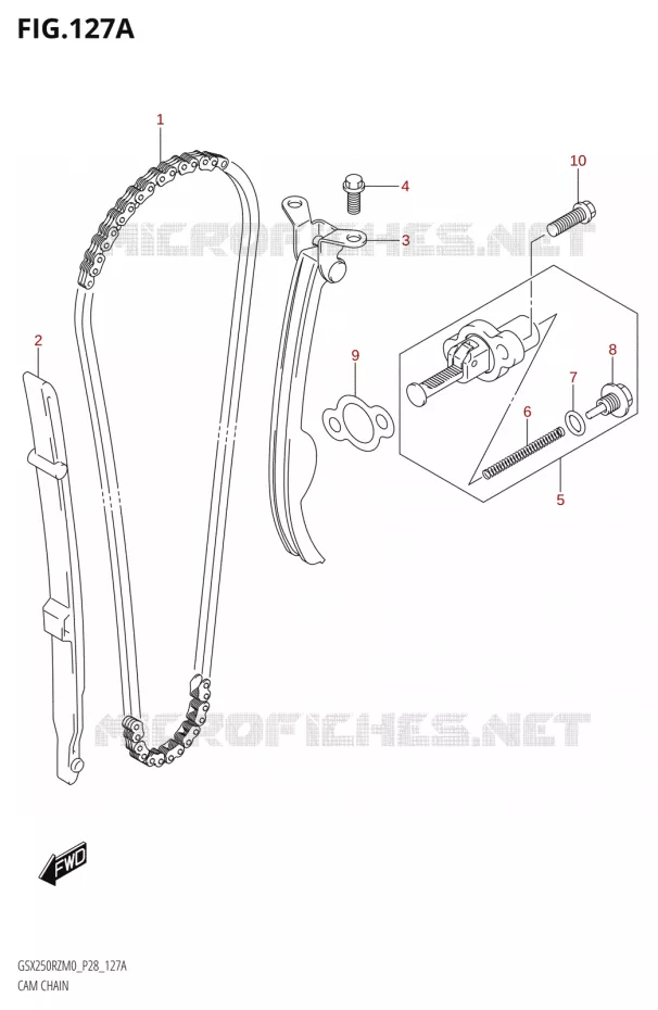 DISTRIBUTION Suzuki MOTO 250 GSX-R 2020  GSX250RZ M0 E03,E28,E33