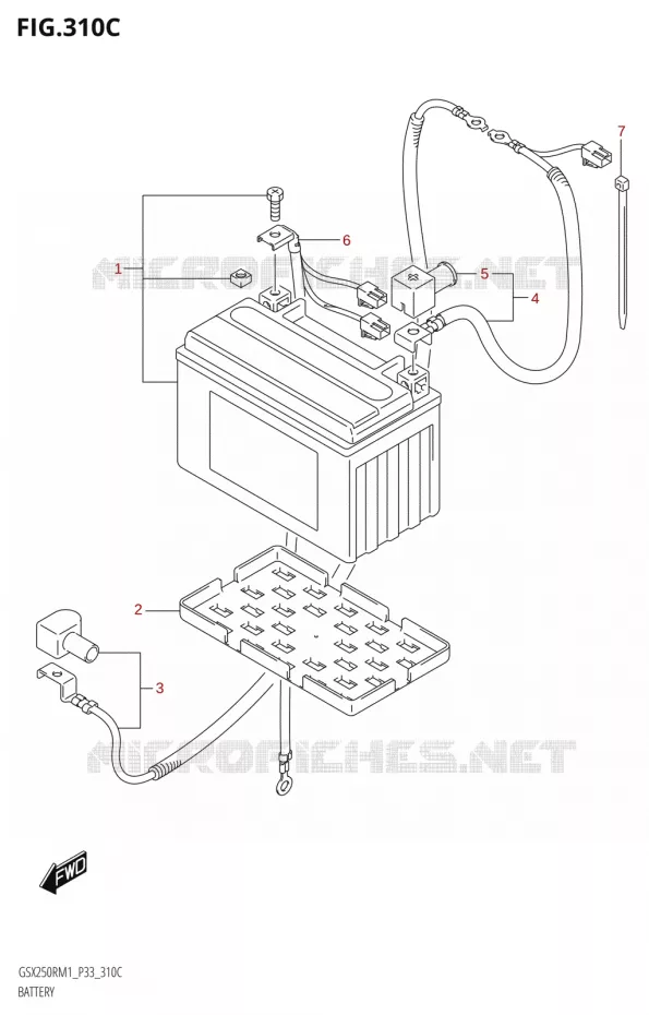 BATTERIE (GSX250RA) Suzuki MOTO 250 GSX-R 2021  GSX250R M1 (P33)