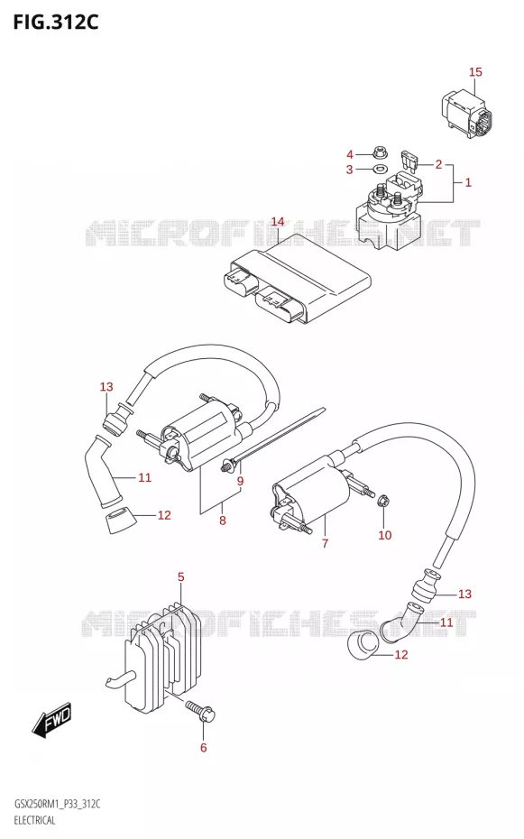 PARTIE ELECTRIQUE (GSX250RA) Suzuki MOTO 250 GSX-R 2021  GSX250R M1 (P33)