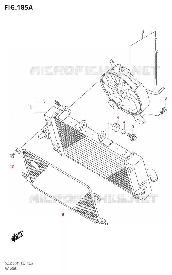 RADIATEUR Suzuki MOTO 250 GSX-R 2021  GSX250R M1 (P33)