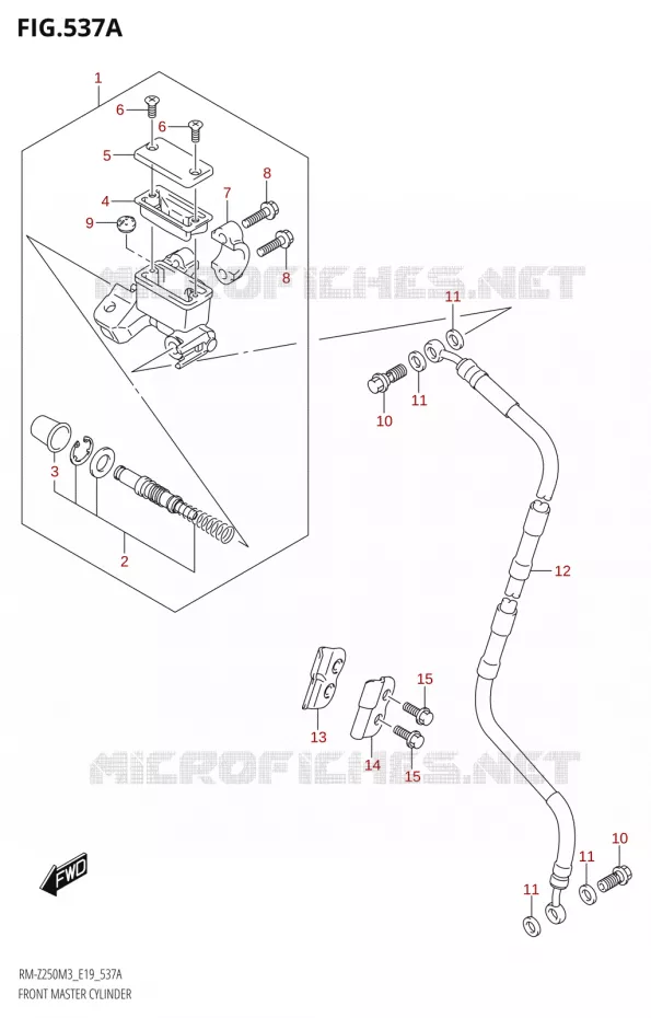 MAITRE CYLINDRE AVANT Suzuki MOTO 250 RM-Z 2023  RM-Z250 M3 (E19)