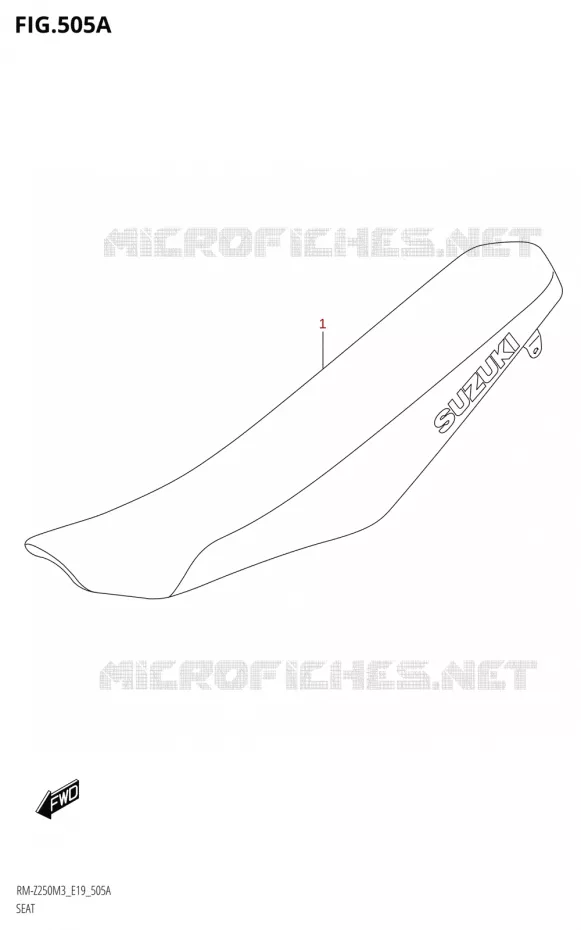 SELLE Suzuki MOTO 250 RM-Z 2023  RM-Z250 M3 (E19)