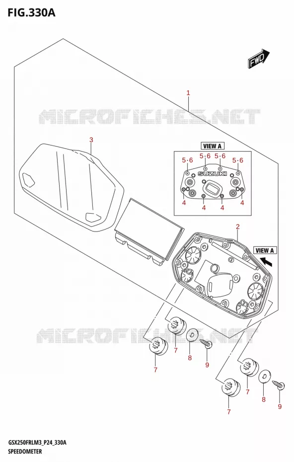 COMPTEUR Suzuki MOTO 250 GSX-R 2023  GSX250FRLX / GSX250FRL M3 (P24)