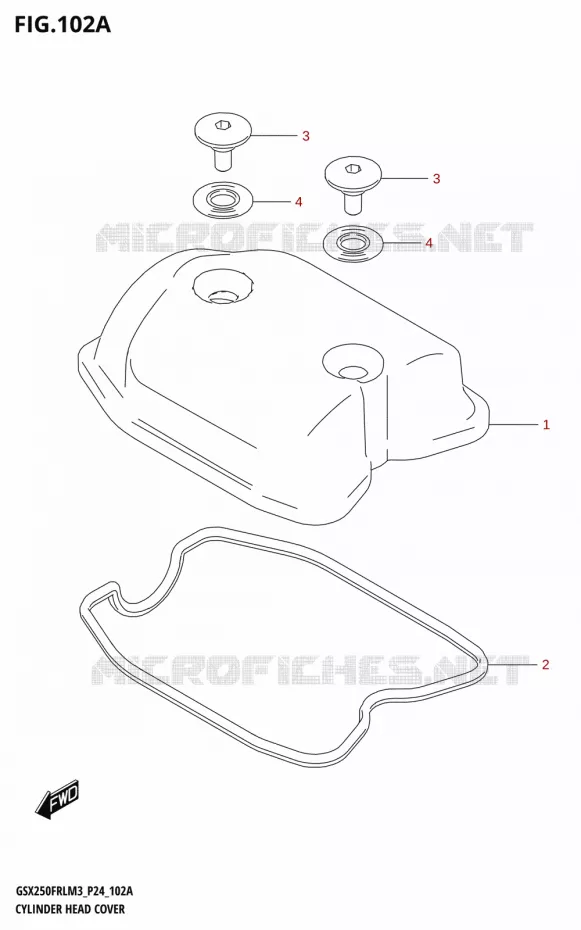 COUVRE CULASSE Suzuki MOTO 250 GSX-R 2023  GSX250FRLX / GSX250FRL M3 (P24)