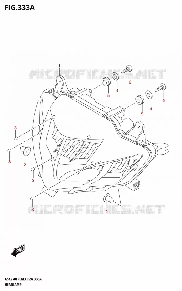 PHARE Suzuki MOTO 250 GSX-R 2023  GSX250FRLX / GSX250FRL M3 (P24)