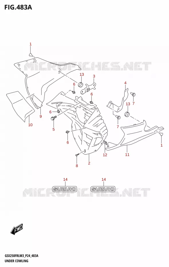 SABOT (GSX250FRL) Suzuki MOTO 250 GSX-R 2023  GSX250FRLX / GSX250FRL M3 (P24)