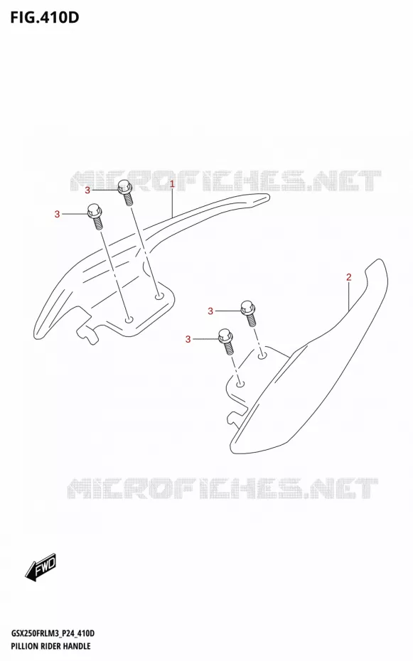 SUPPORT DOSSERET (GSX250FRLX) Suzuki MOTO 250 GSX-R 2023  GSX250FRLX / GSX250FRL M3 (P24)