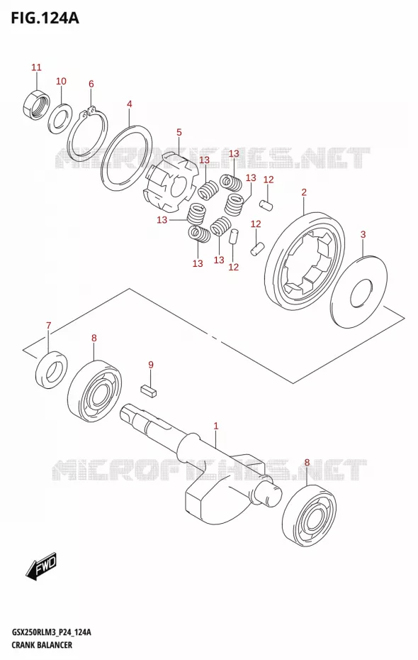 BALANCIER Suzuki MOTO 250 GSX-R 2023  GSX250RL M3 (P24)