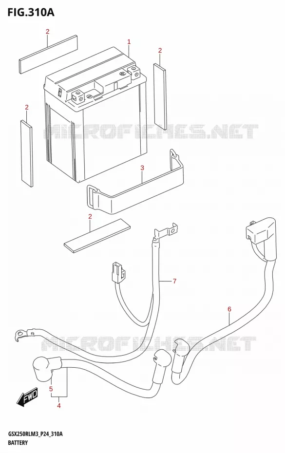 BATTERIE Suzuki MOTO 250 GSX-R 2023  GSX250RL M3 (P24)