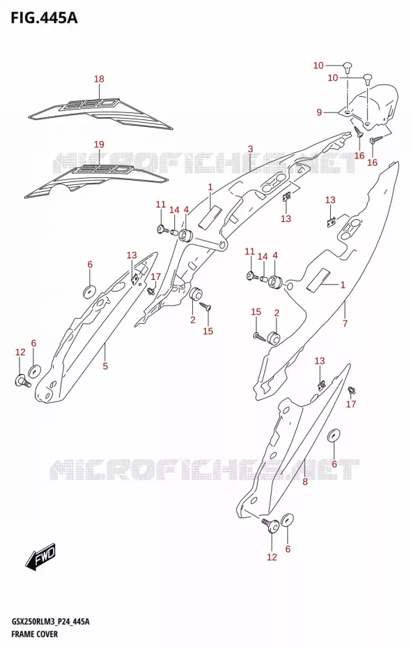 CARENAGES Suzuki MOTO 250 GSX-R 2023  GSX250RL M3 (P24)