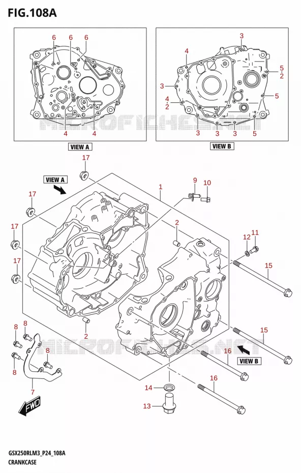 CARTERS MOTEUR Suzuki MOTO 250 GSX-R 2023  GSX250RL M3 (P24)