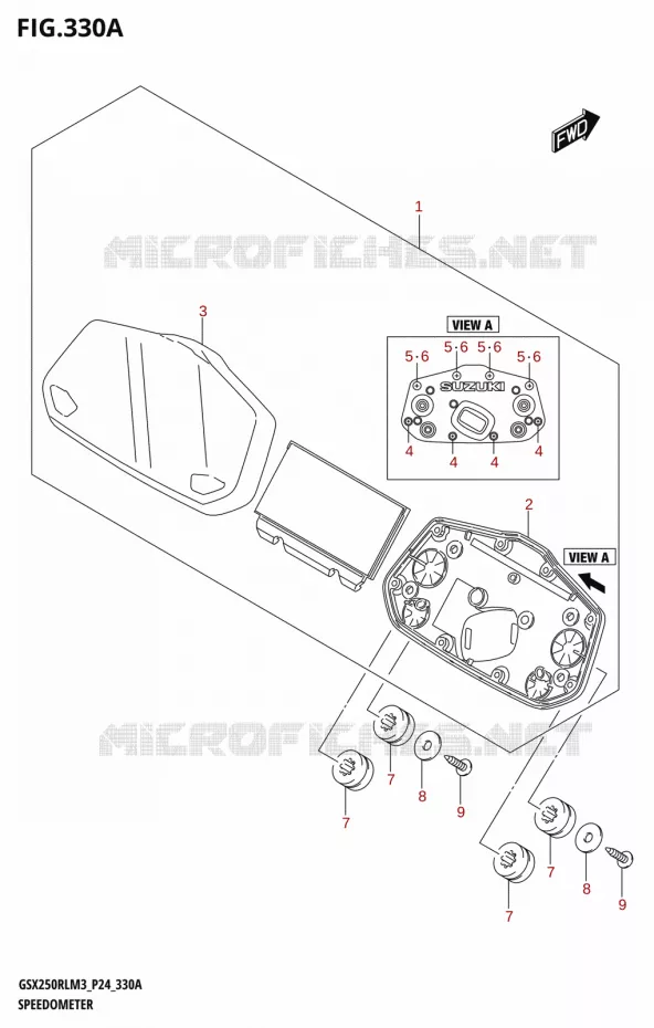 COMPTEUR Suzuki MOTO 250 GSX-R 2023  GSX250RL M3 (P24)