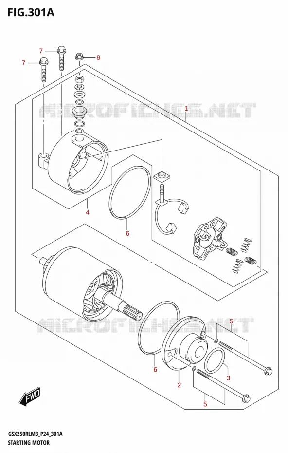 DEMARREUR Suzuki MOTO 250 GSX-R 2023  GSX250RL M3 (P24)