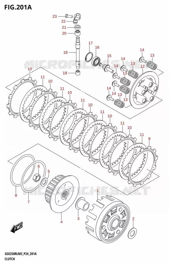EMBRAYAGE Suzuki MOTO 250 GSX-R 2023  GSX250RL M3 (P24)