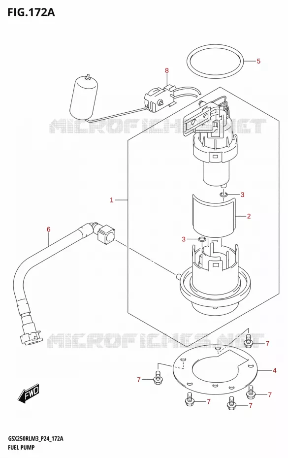 POMPE A ESSENCE Suzuki MOTO 250 GSX-R 2023  GSX250RL M3 (P24)