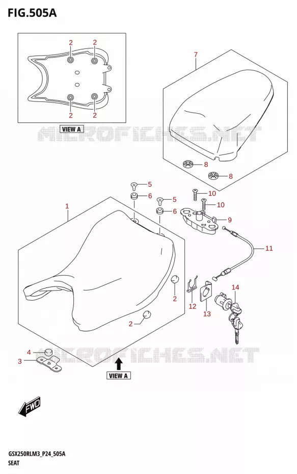 SELLE Suzuki MOTO 250 GSX-R 2023  GSX250RL M3 (P24)
