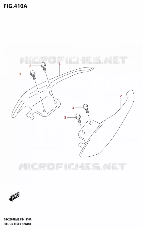 SUPPORT DOSSERET Suzuki MOTO 250 GSX-R 2023  GSX250RL M3 (P24)