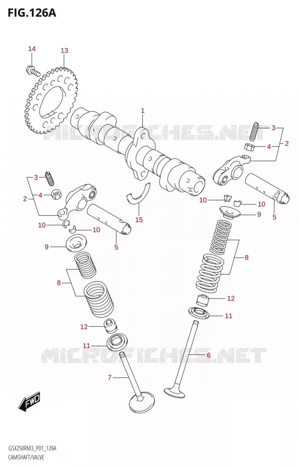 ARBRE A CAMES - SOUPAPES Suzuki MOTO 250 GSX-R 2023  GSX250RRLJ M3 (P01)