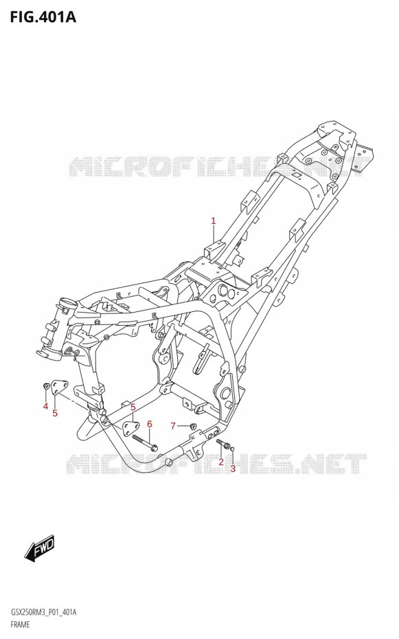 CADRE Suzuki MOTO 250 GSX-R 2023  GSX250RRLJ M3 (P01)
