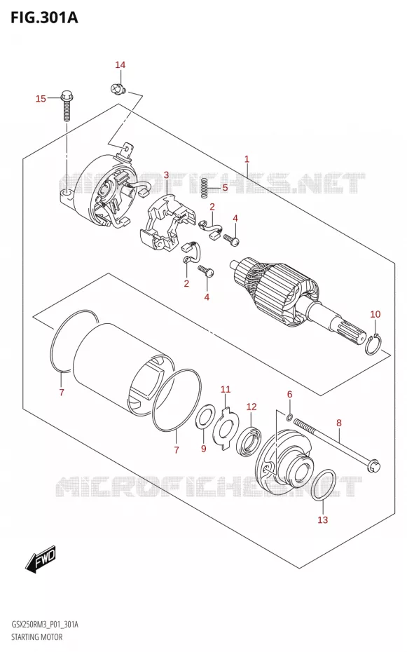 DEMARREUR Suzuki MOTO 250 GSX-R 2023  GSX250RRLJ M3 (P01)
