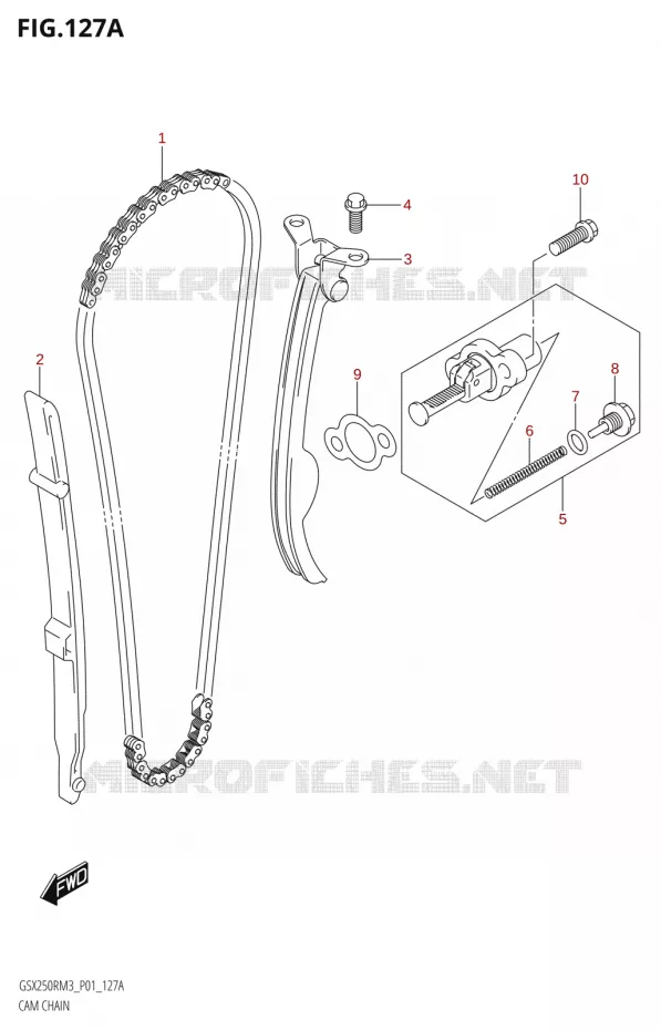 DISTRIBUTION Suzuki MOTO 250 GSX-R 2023  GSX250RRLJ M3 (P01)