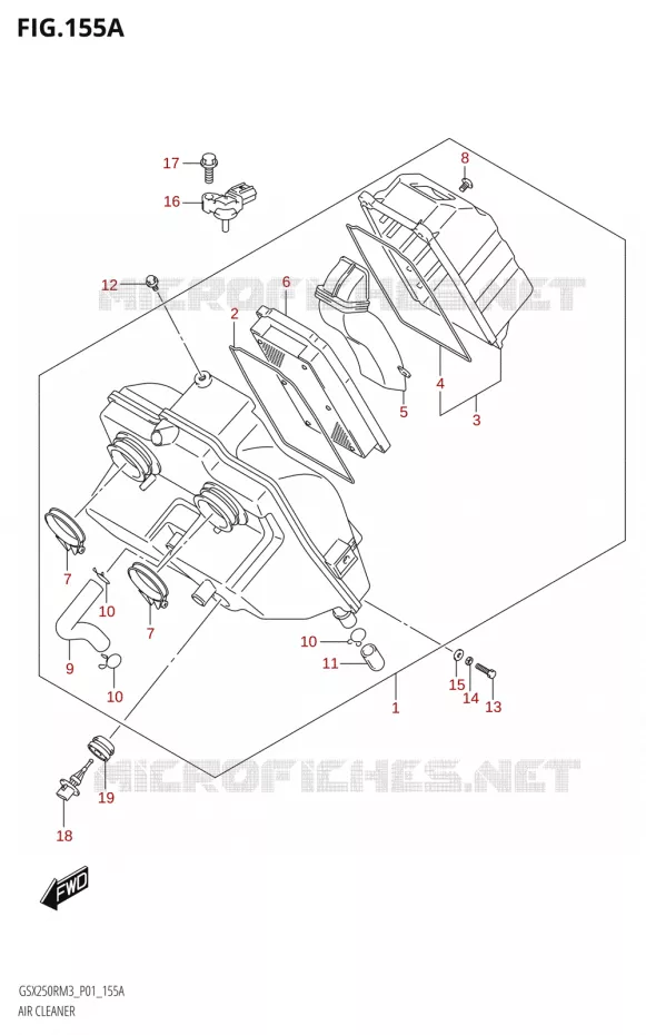 FILTRE A AIR Suzuki MOTO 250 GSX-R 2023  GSX250RRLJ M3 (P01)