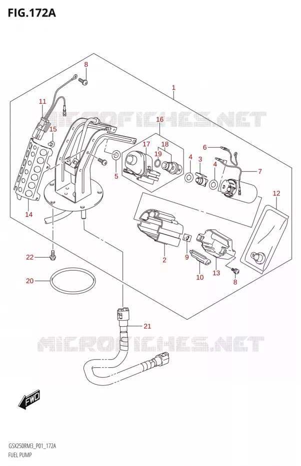 POMPE A ESSENCE Suzuki MOTO 250 GSX-R 2023  GSX250RRLJ M3 (P01)