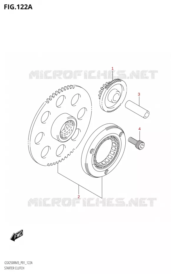 ROUE LIBRE DE DEMARREUR Suzuki MOTO 250 GSX-R 2023  GSX250RRLJ M3 (P01)