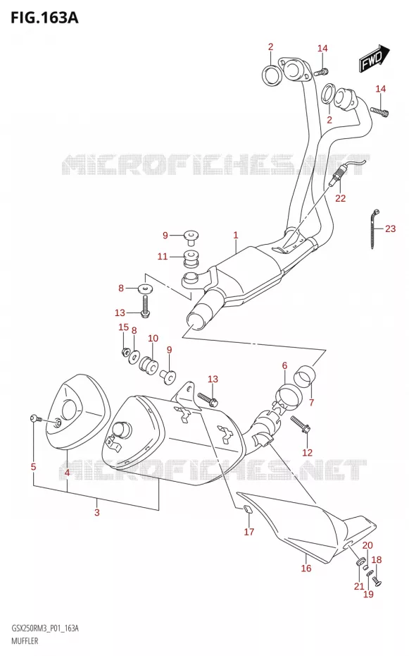 SILENCIEUX Suzuki MOTO 250 GSX-R 2023  GSX250RRLJ M3 (P01)